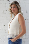 Shaye Fringe Knit Vest