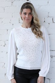 Corinne Textured Combo Knit