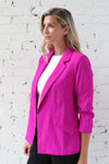 MARLEE </br>Shirred Sleeve Blazer