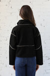 Faux Suede Sherpa Lined Jacket