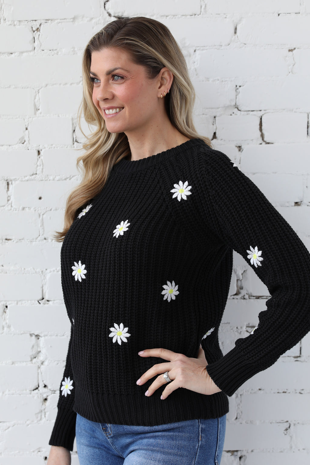 Alemais Embroidered Floral Knit