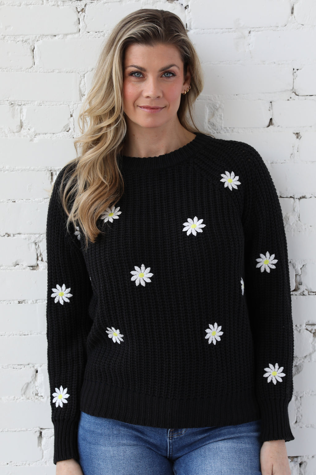 Alemais Embroidered Floral Knit