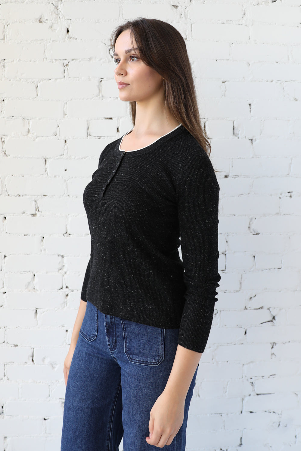 Knit Layered Henley