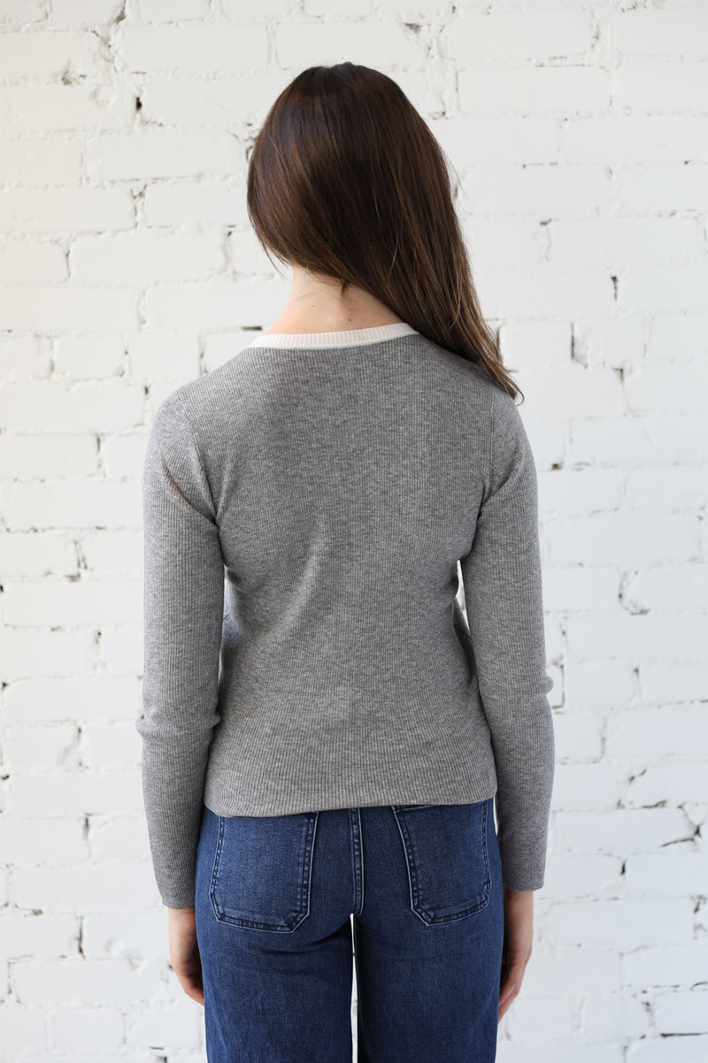 Layered Knit Pullover