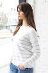 Lightweight Striped Front Pocket Knit