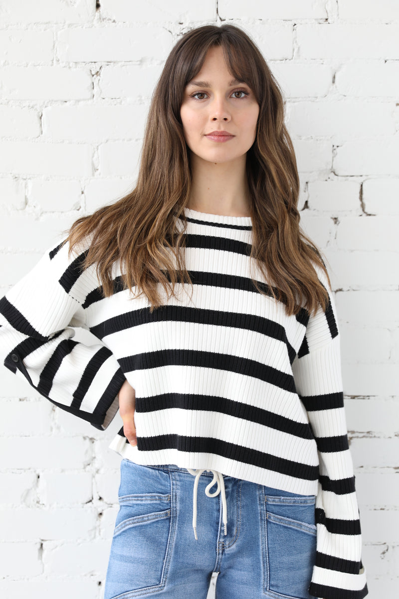 Stripe Knit Top