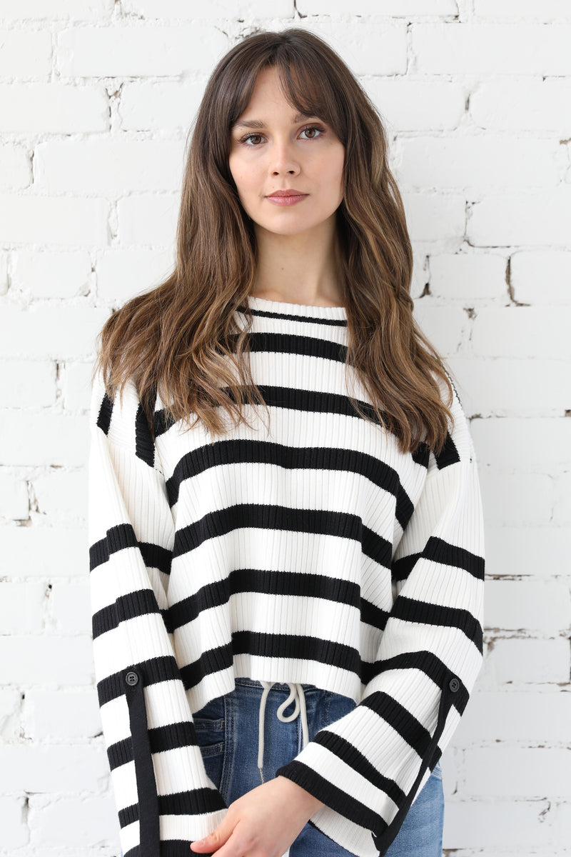 Stripe Knit Top