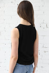 Rolled-Up Sleeve Muscle Tank