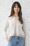 Essentials Stripe Knit Cardigan