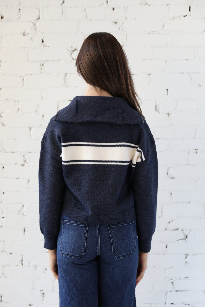 Zip Front College Cardi