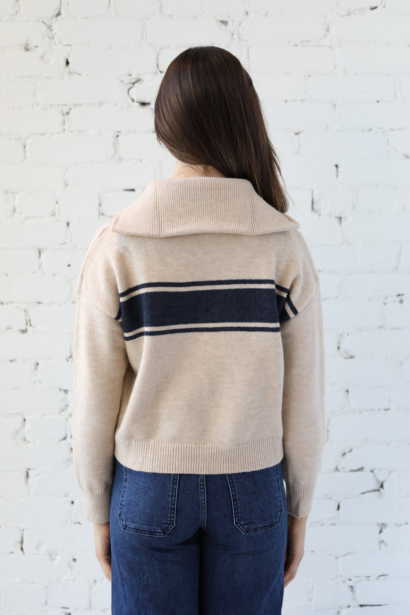 Zip Front College Cardi