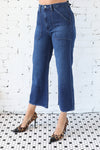 JUST BLACK </br>High Rise Cargo Pocket Wide Leg