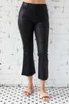 Coated Cropped Kick Flare