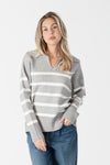 Brooke Striped Collar Pullover