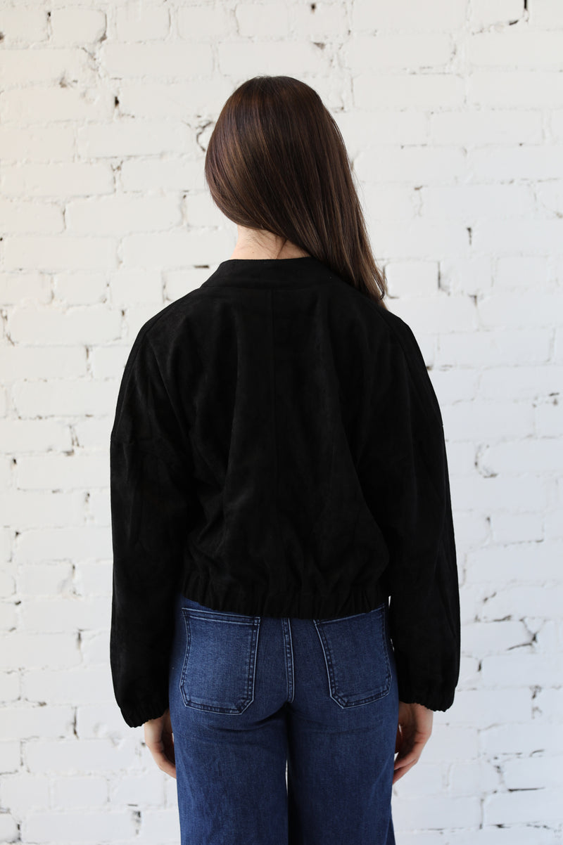 Faux Suede City Jacket