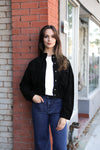 Faux Suede City Jacket
