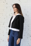 Acquire Hooded Crop Blazer