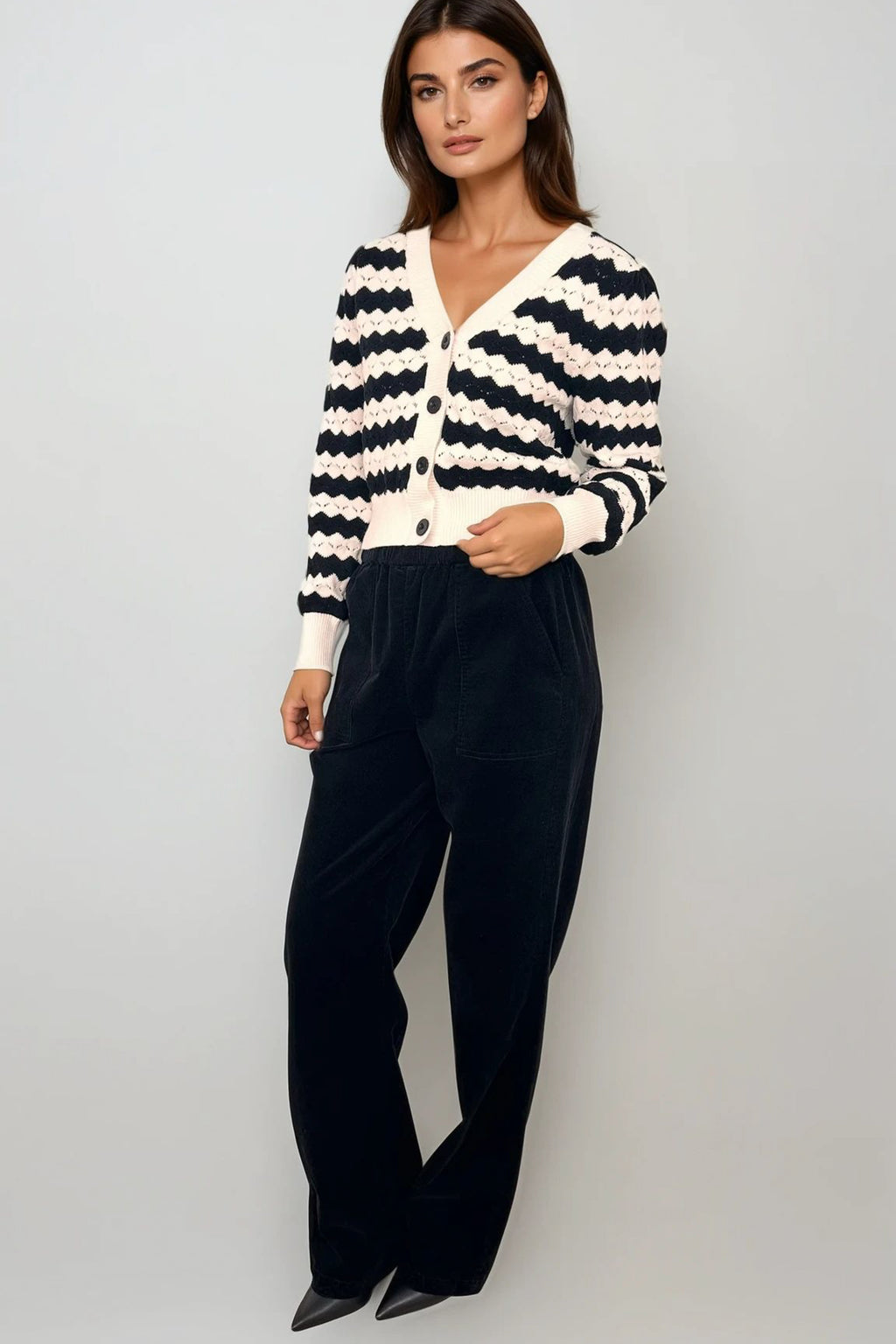 Pointelle Cardigan