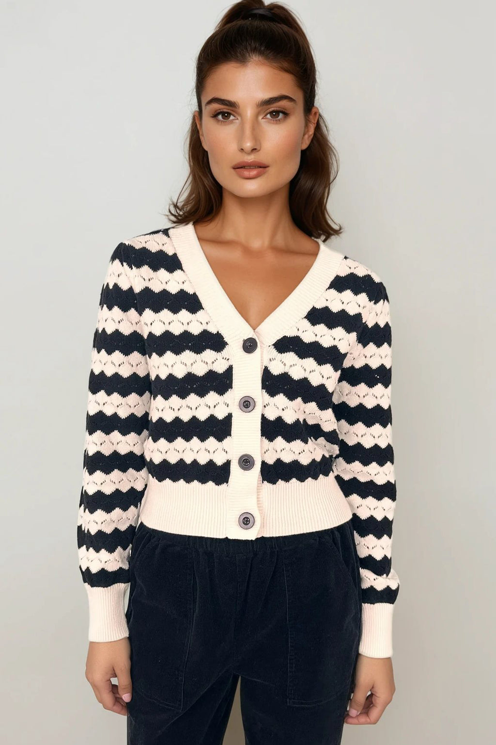 Pointelle Cardigan