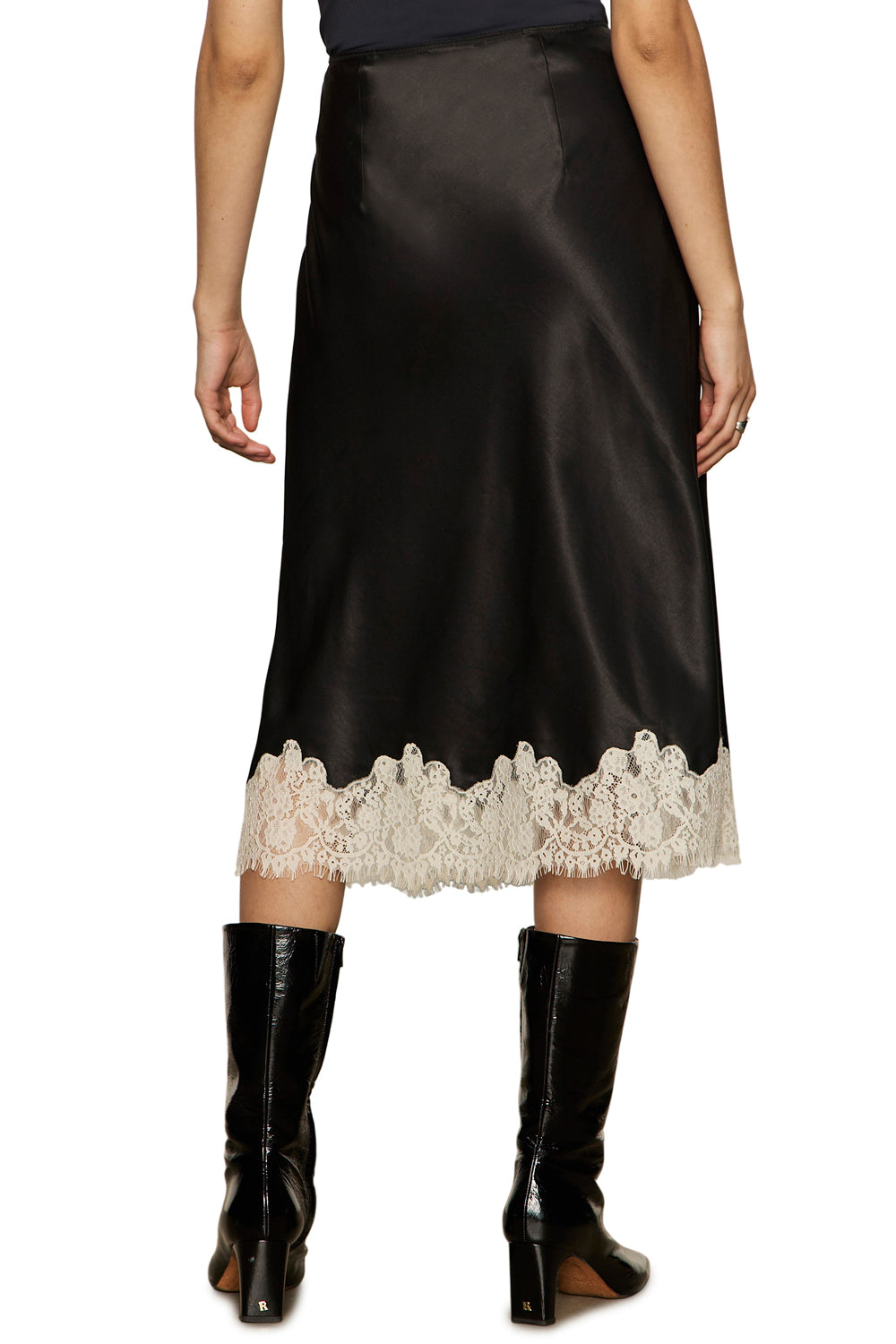 One Of A Kind Satin Midi Skirt