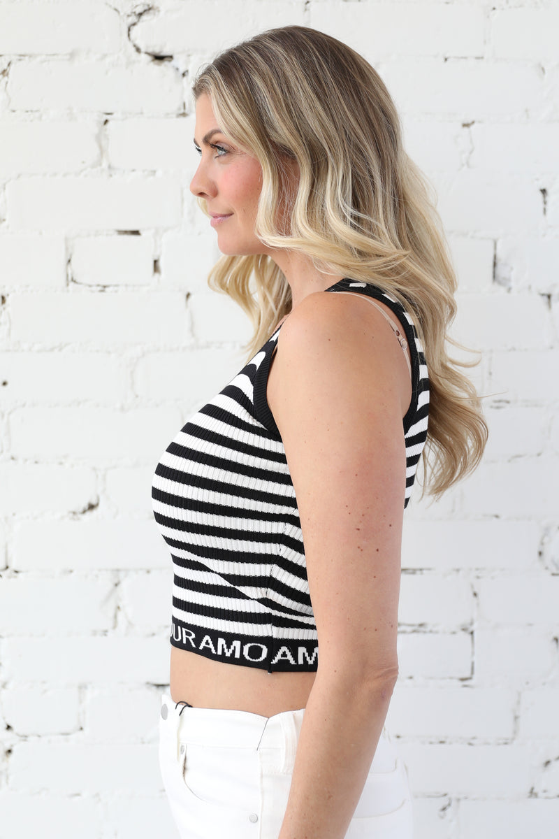 Amour Stripe Knit Tank