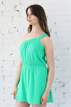 Sandy Textured One Shoulder Mini