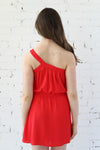 Sandy Textured One Shoulder Mini