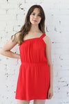 Sandy Textured One Shoulder Mini