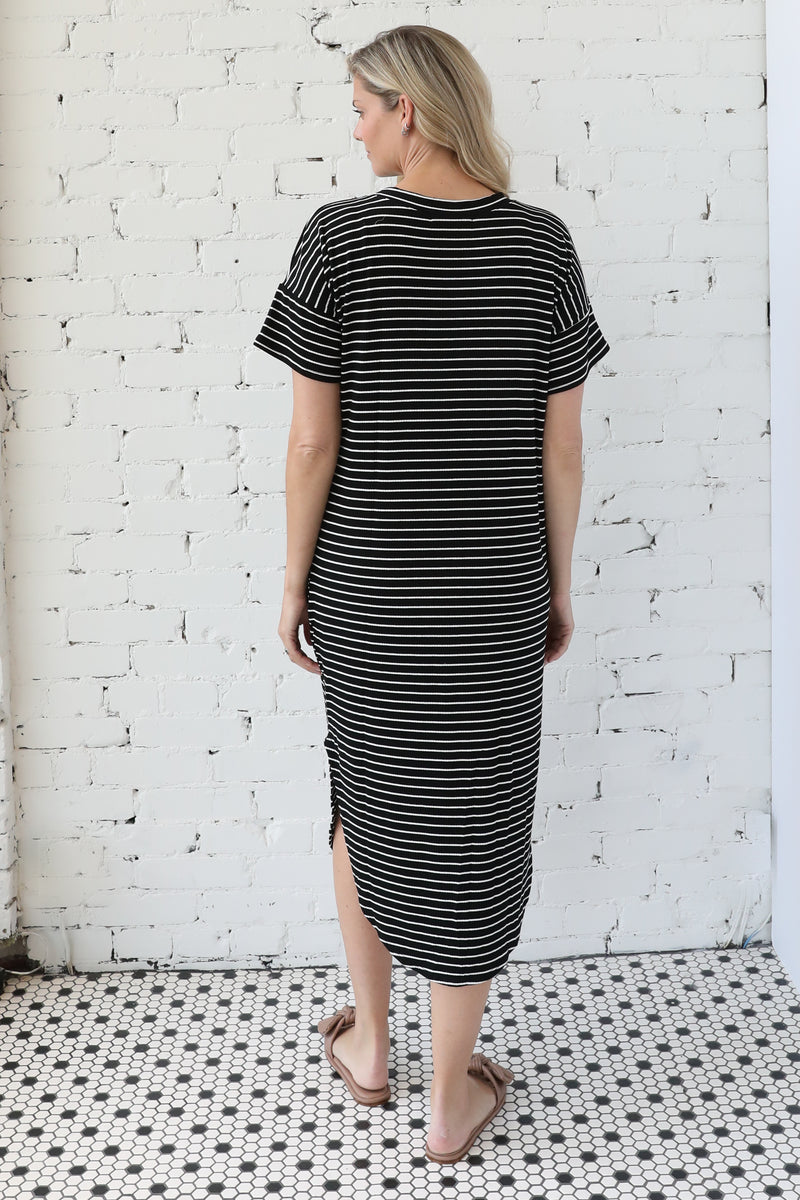 MARLEE </br>Short Sleeve Striped Dress