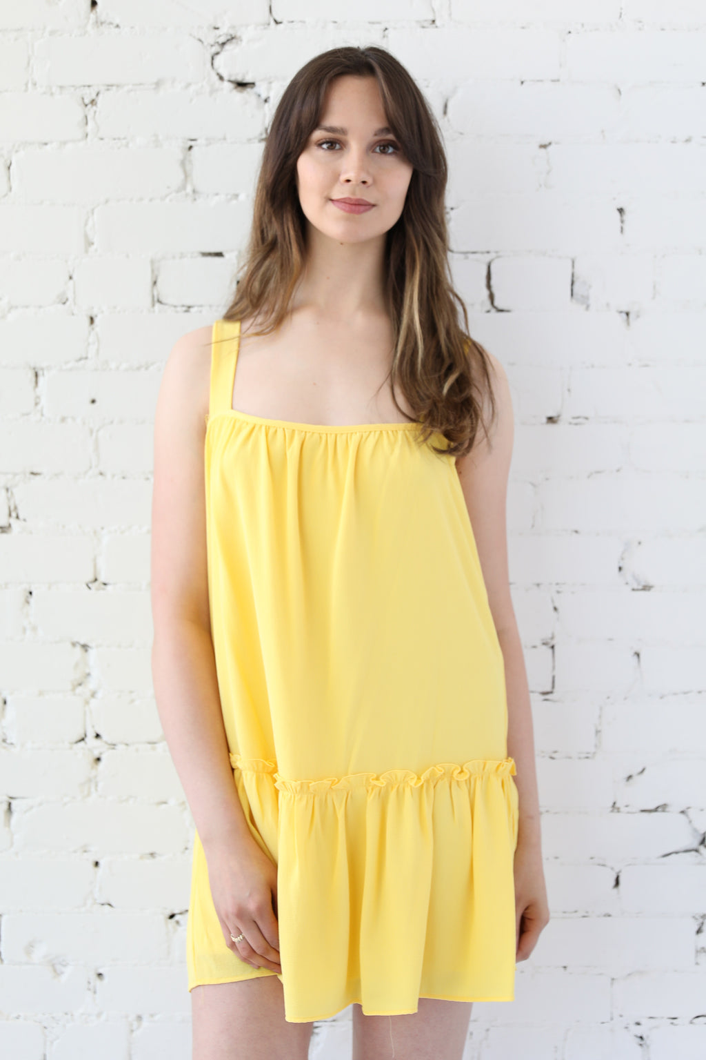 Adrian Textured Solid Day Dress
