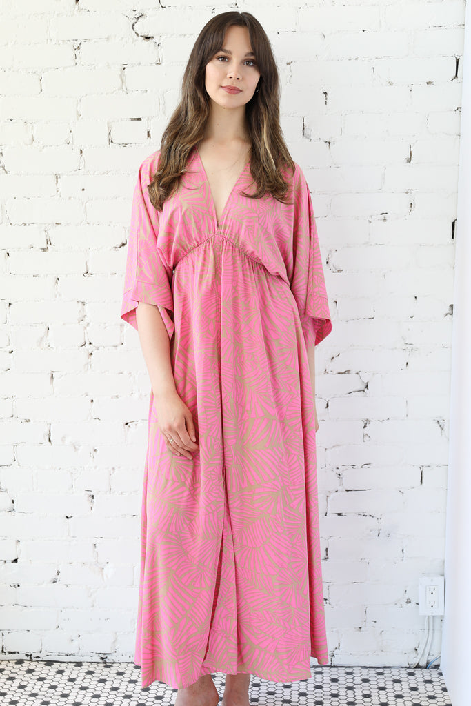 Las Olas Kimono Maxi Dress