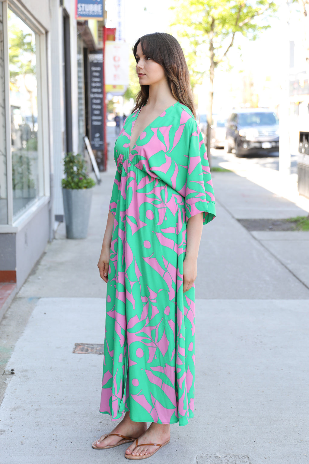 Tropics Kimono Maxi Dress