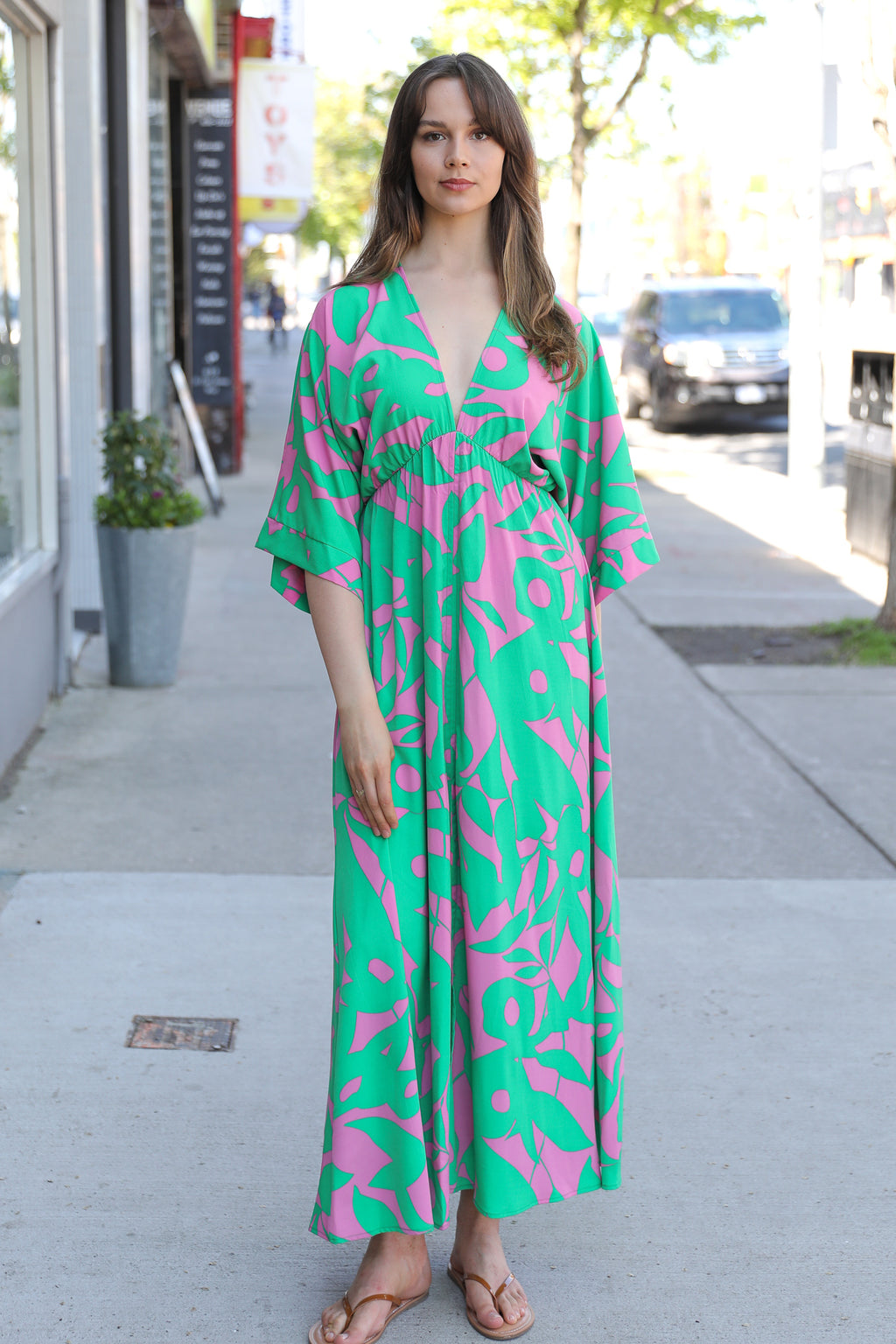 Tropics Kimono Maxi Dress