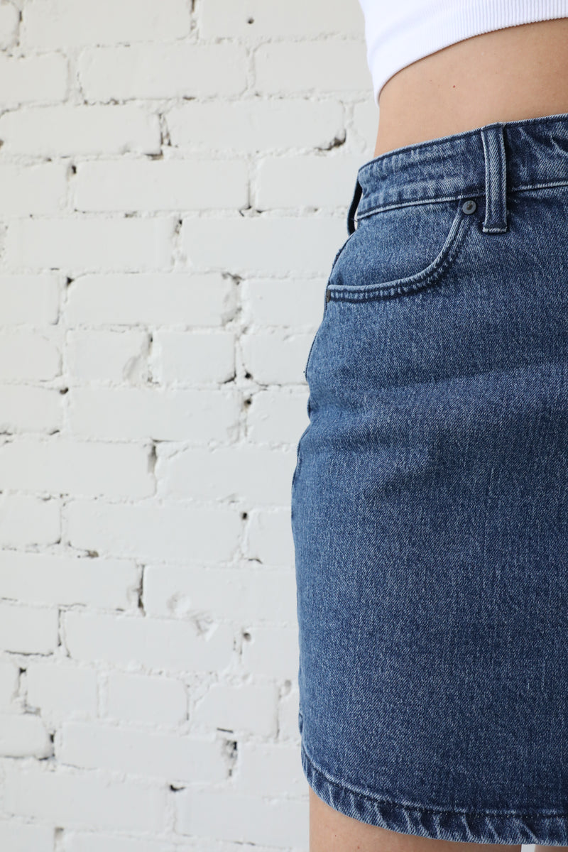 JUST BLACK </br>Retro Mini Skirt