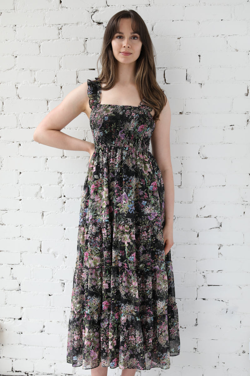 Dylan Smocked Floral Dress