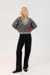 Etta Animal V-Neck Pullover