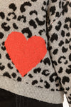 Etta Animal V-Neck Pullover