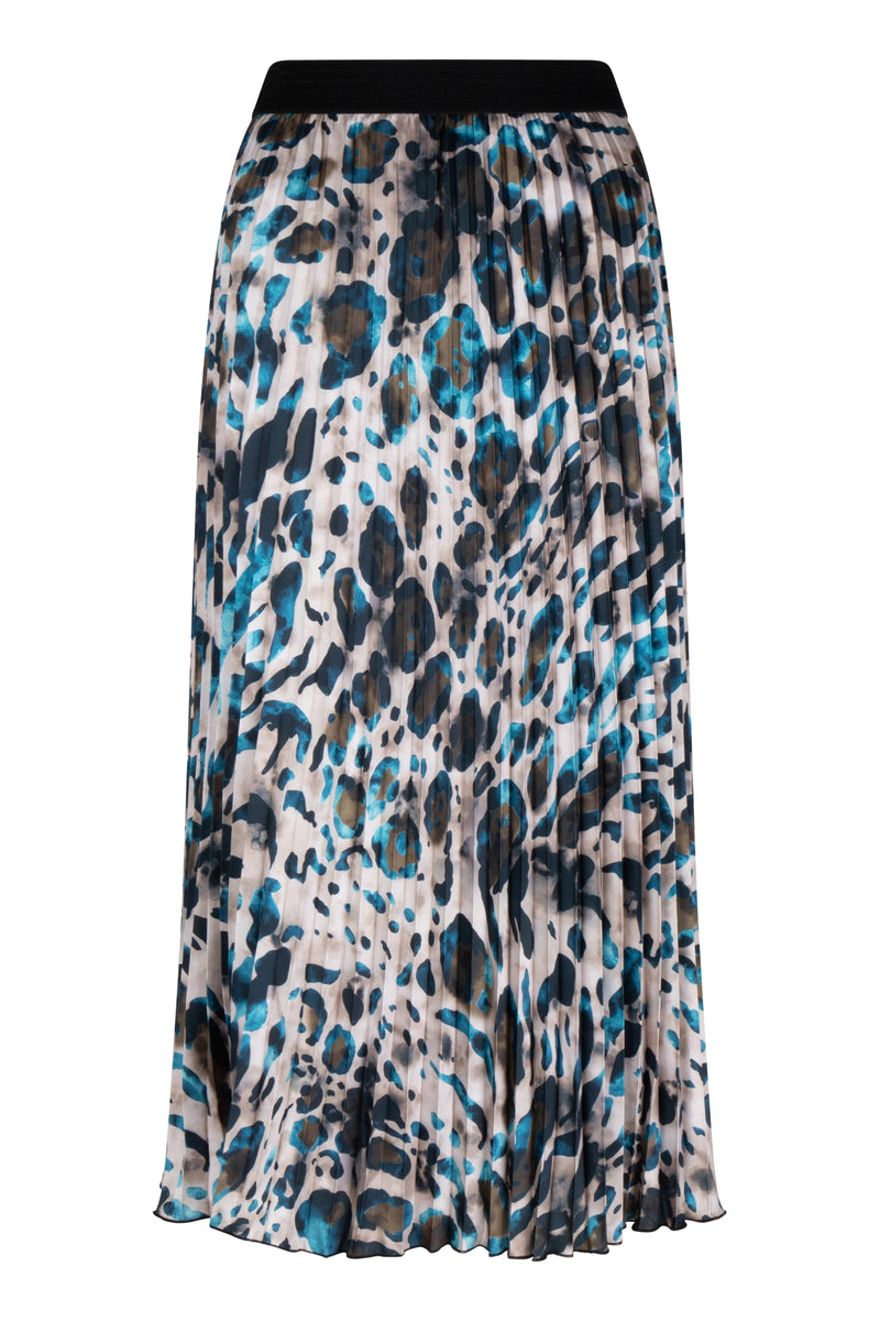 ESQUALO </br>Animal Roots Plisse Skirt