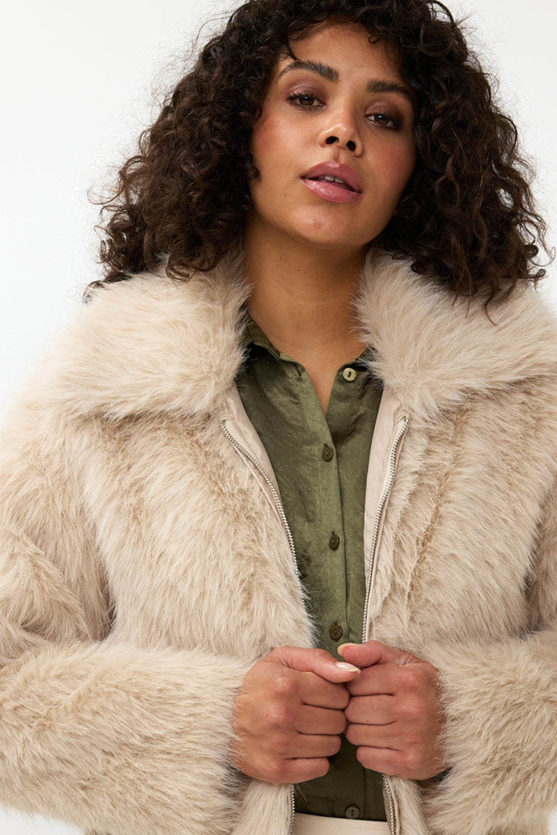 Faux Fur Short Jacket