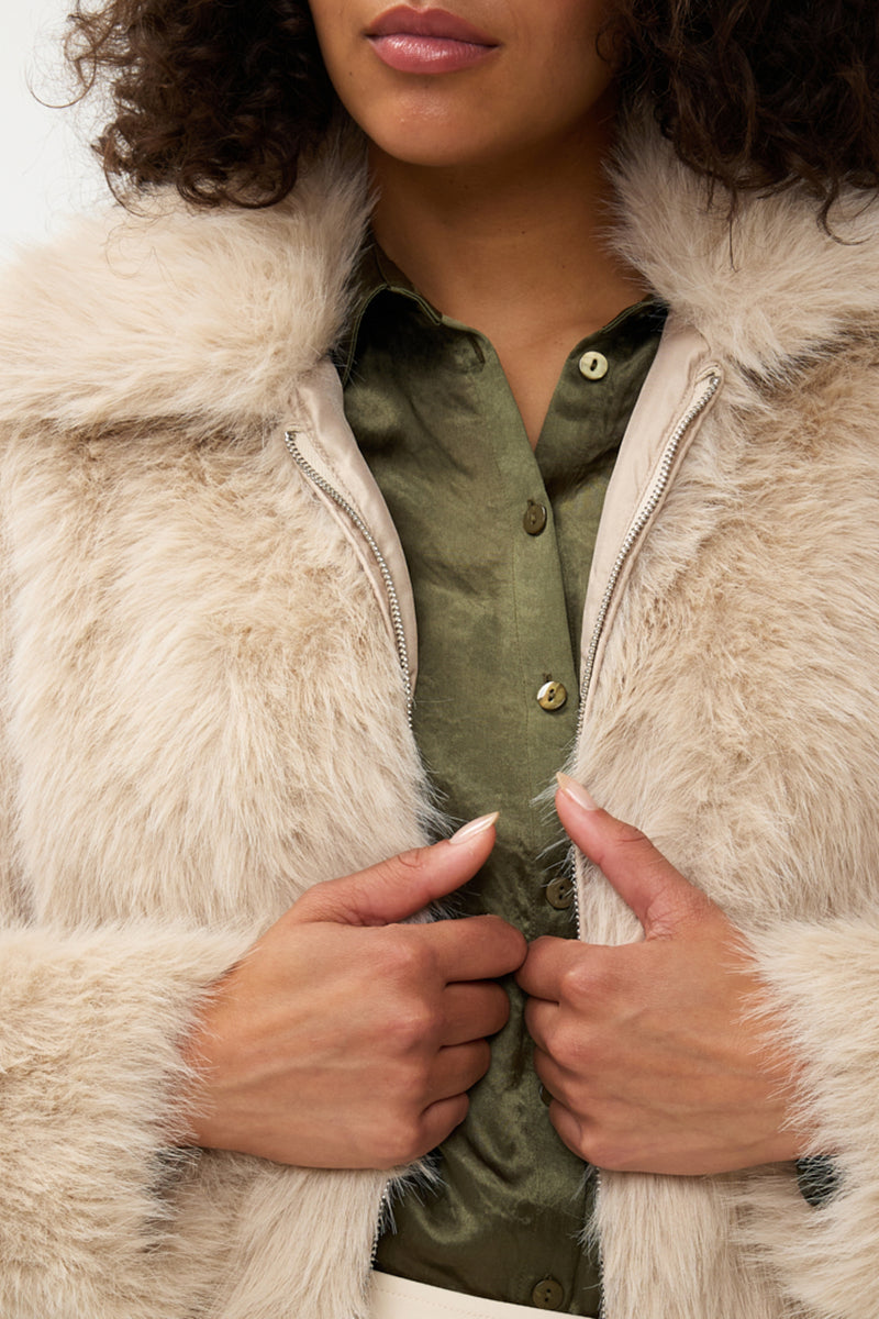 Faux Fur Short Jacket