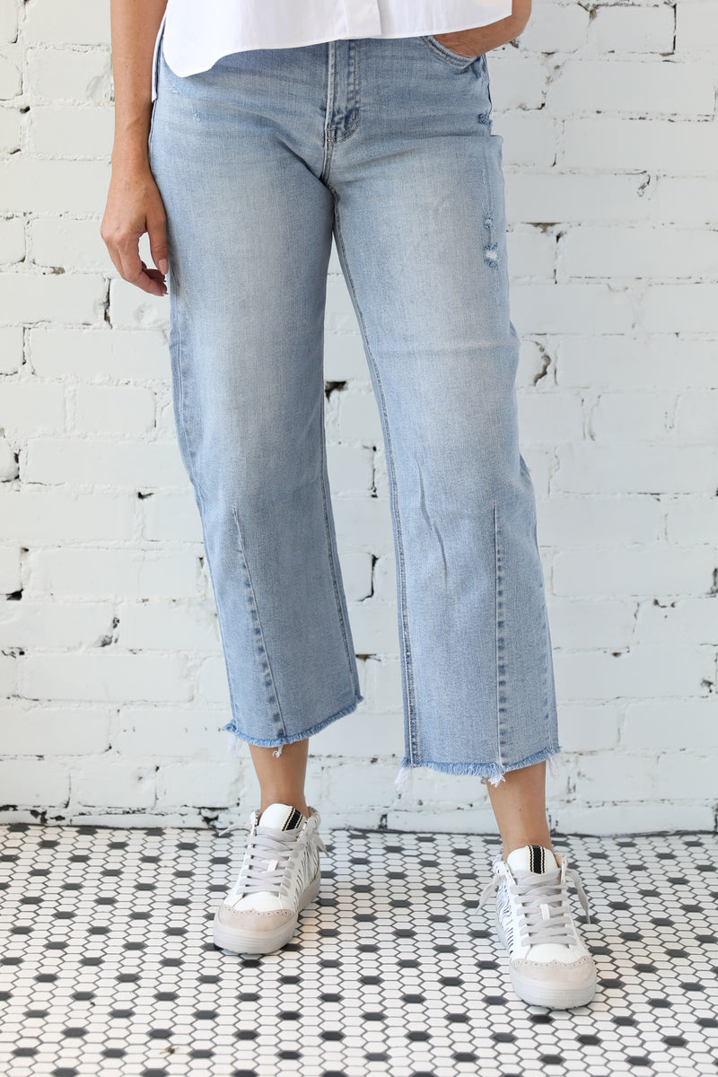 High Rise Barrel Jean