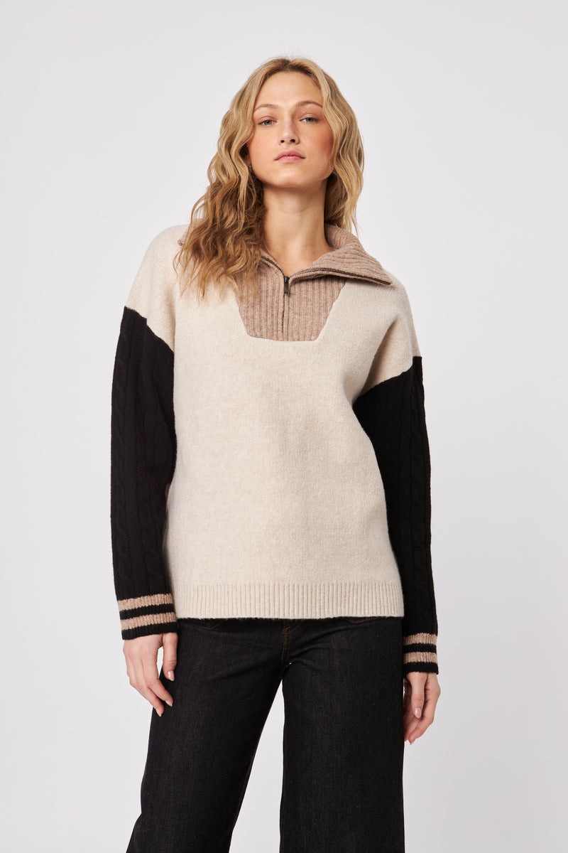 Gary Zip Up Knit
