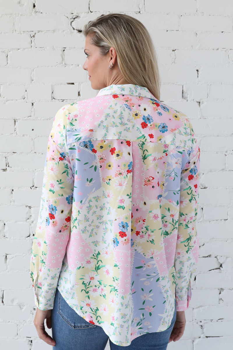 AVERY RAYNE </br>Front Pocket Button Down Shirt
