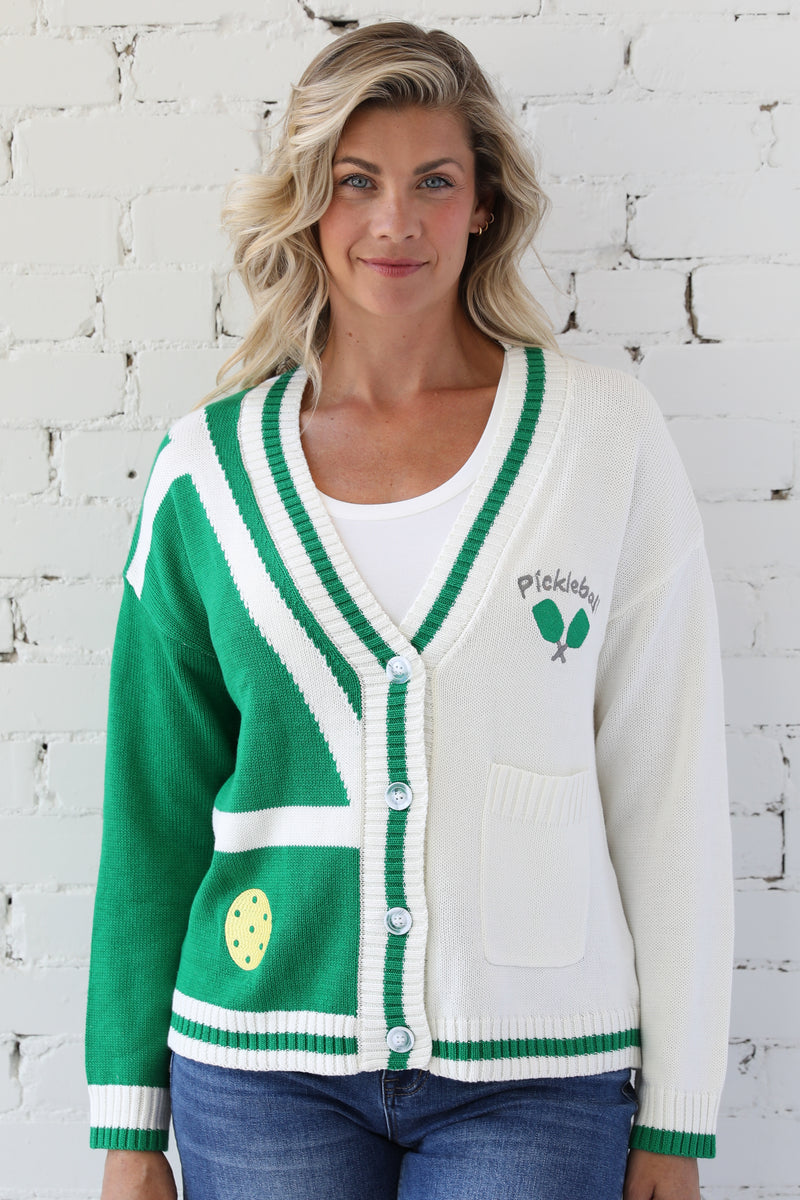 Let's Play Pickleball Cardi