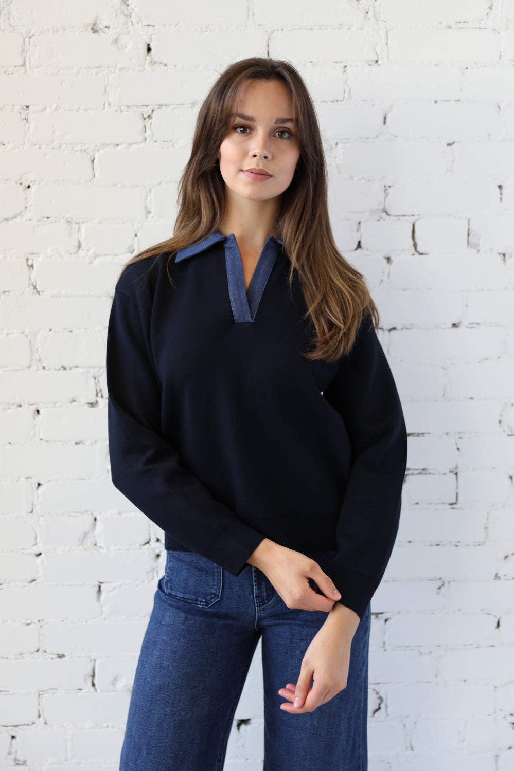 Polo Denim Knit Combo