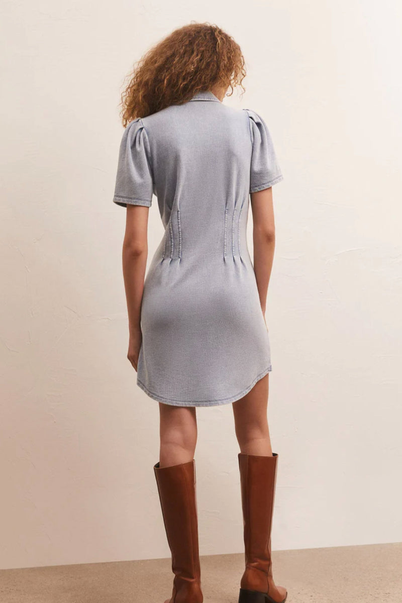Z SUPPLY </br>Kelsey Knit Denim Shirt Dress