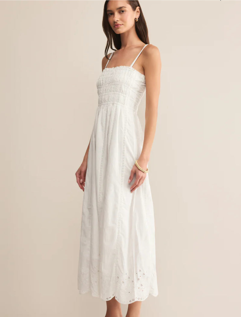Dani Embroidered Midi Dress