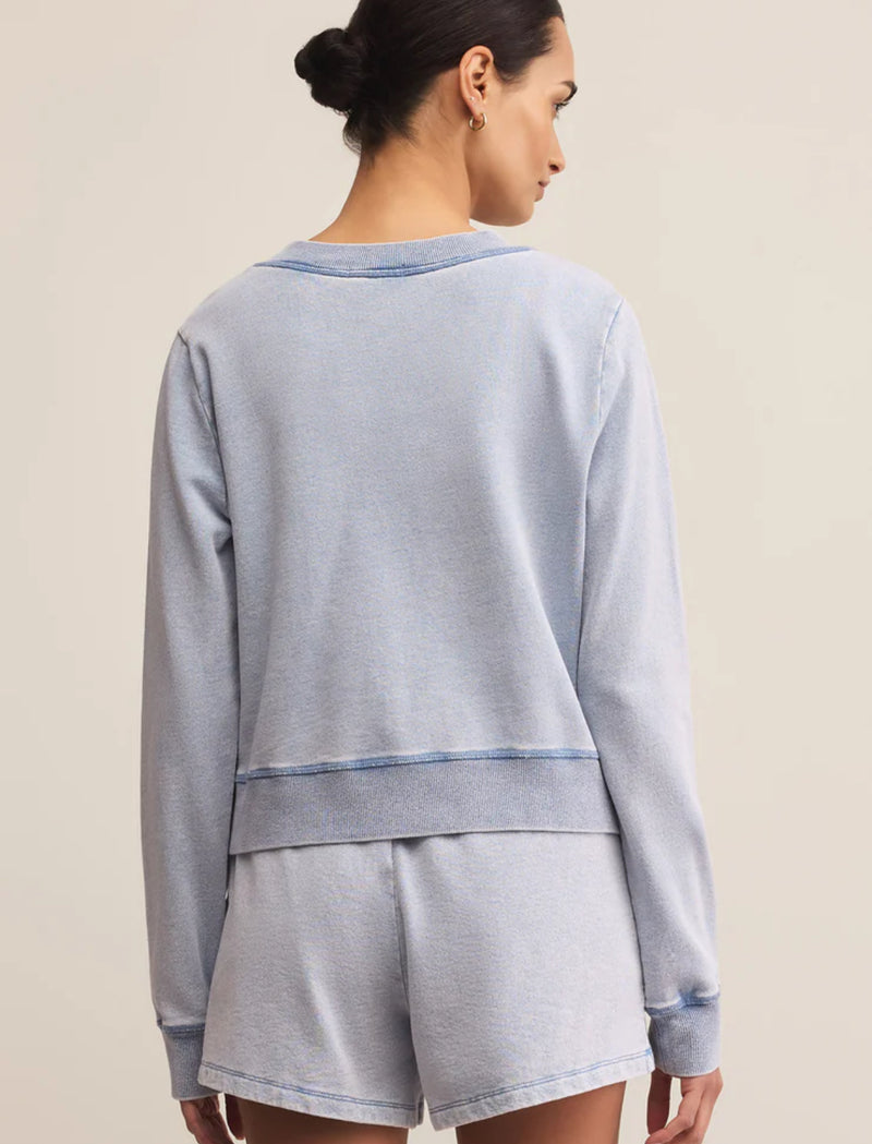 Daily Knit Denim Cardigan