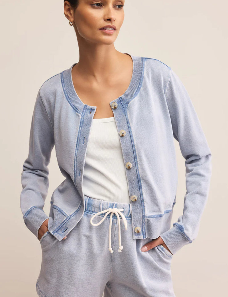 Daily Knit Denim Cardigan