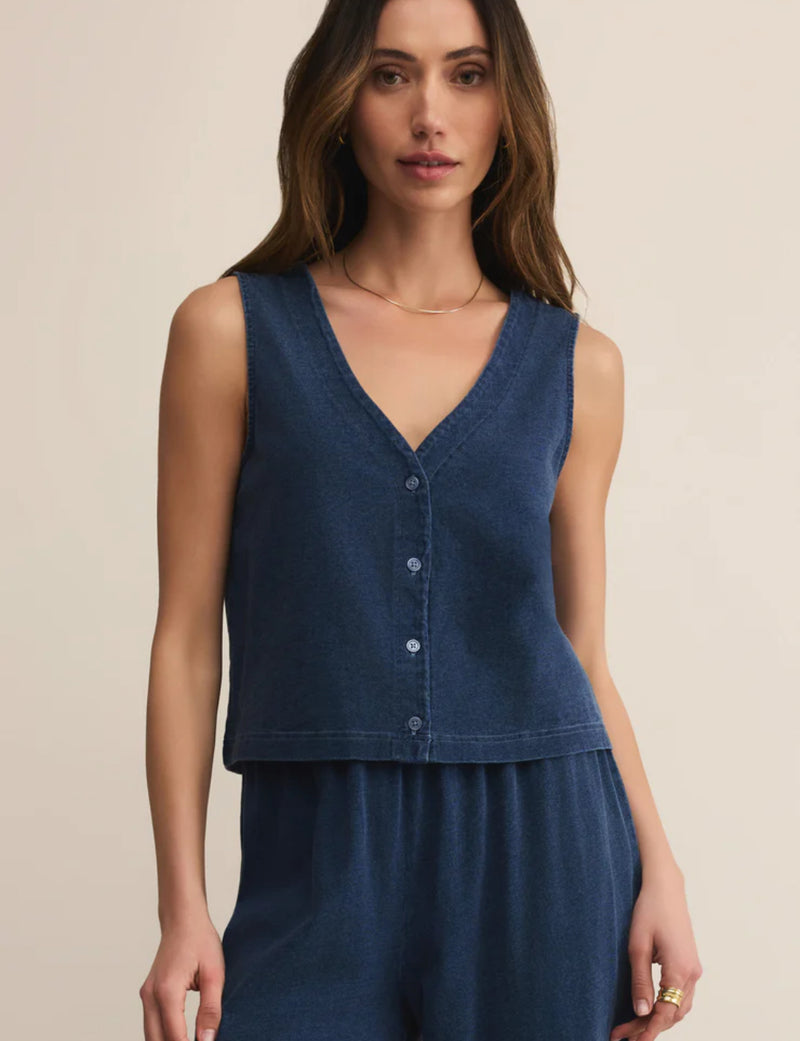 Solace Jersey Denim Top